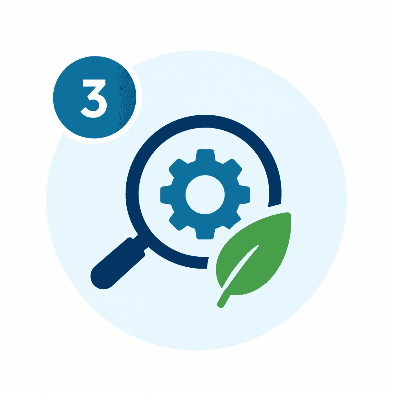 Technology screening workflow icon
