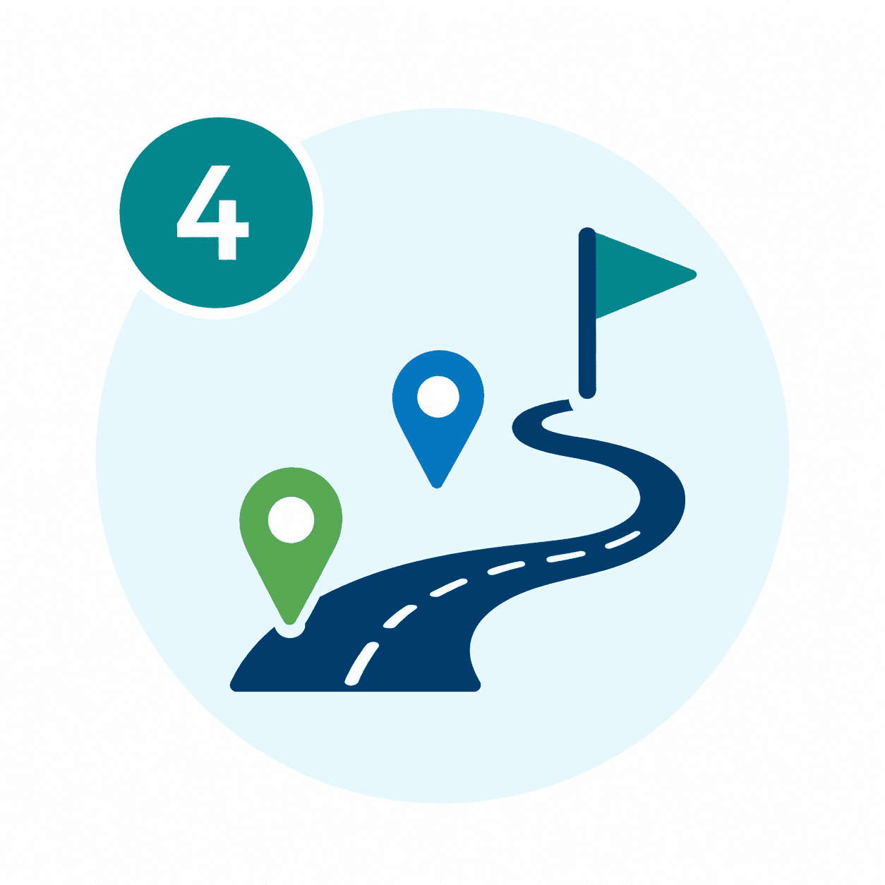 Scenario development and roadmapping workflow icon